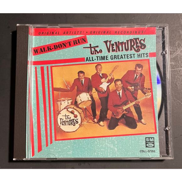 The Ventures Walk-Don’t Run CD 1989 All-Time Greatest Hits Surf Rock EMI Capitol - Picture 1 of 6